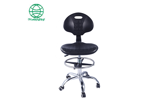 What is the main material of PU Foam ESD Office Chair? How is its anti-static property achieved?